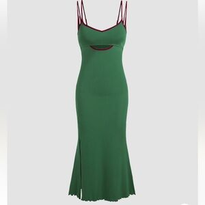 Green Cut Out Dress